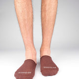Mens Socks - Men's No Show Socks - Mouline Bordeaux⎪Etiquette Clothiers