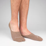 Mens Socks - Men's No Show Socks - Brown⎪Etiquette Clothiers