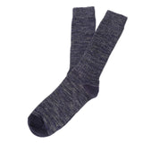 Mens Socks - Roppongi Marled Men's Socks - Blue Mouline⎪Etiquette Clothiers