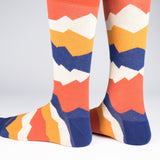 Mens Socks - Seismic Men's Socks - Orange⎪Etiquette Clothiers