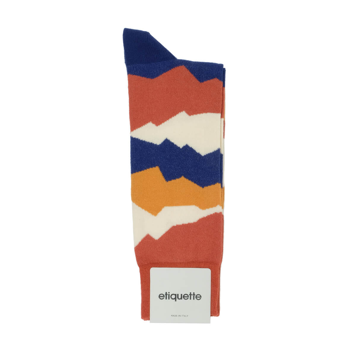 Mens Socks - Seismic Men's Socks - Orange⎪Etiquette Clothiers