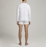 Mens Underwear - Men's Crosby Henley - White⎪Etiquette Clothiers