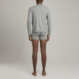 Mens Underwear - Men's Crosby Henley - Grey⎪Etiquette Clothiers