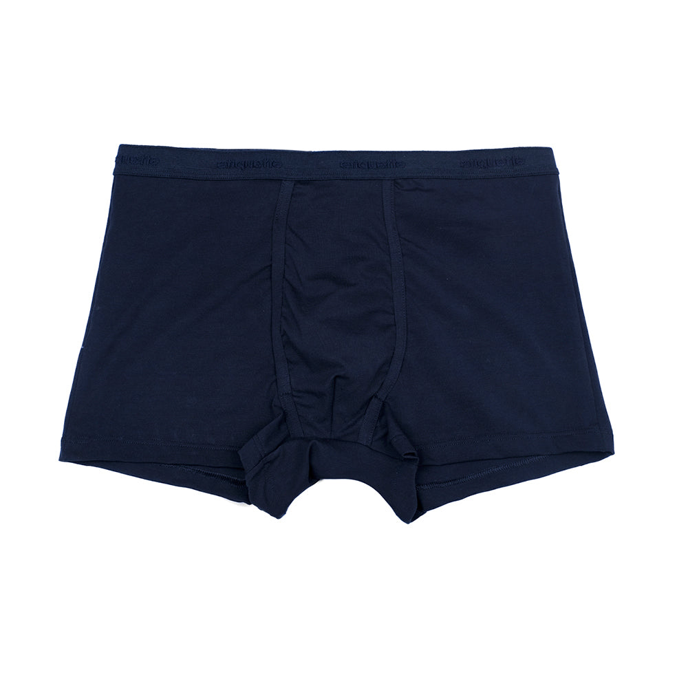 Mens Underwear - Men's Bond Trunks - Dark Blue⎪Etiquette Clothiers