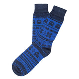 Mens Socks - Cashmere x Merino Yum Yum Men's Socks - Blue⎪Etiquette Clothiers
