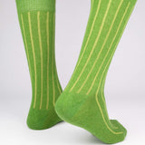 Mens Socks - Cashmere Ribbed - Green⎪Etiquette Clothiers