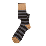Mens Socks - Rugby Stripes Knee High Men's Socks - Grey⎪Etiquette Clothiers