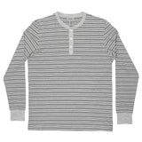 Mens Loungewear - Men's George Henley Crewneck Long Sleeve - Grey⎪Etiquette Clothiers