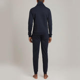 Mens Loungewear - Men's Hudson Loop Terry Shawl Slim Fit Sweater - Blue⎪Etiquette Clothiers