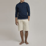 Mens Loungewear - Men's Washington Slim Fit Sweatshirt - Blue⎪Etiquette Clothiers