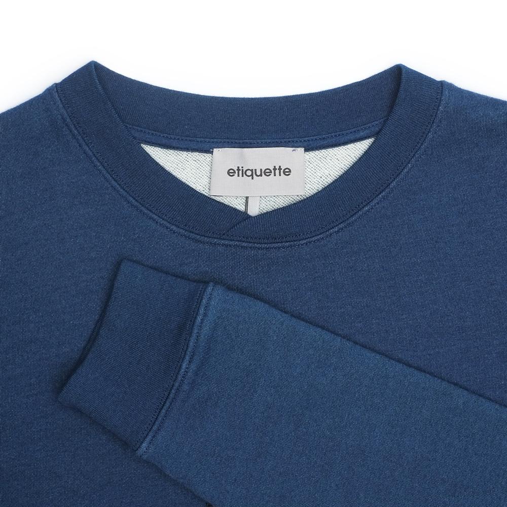 Mens Loungewear - Men's Washington Slim Fit Sweatshirt - Blue⎪Etiquette Clothiers