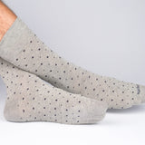 Mens Socks - Ball Point Men's Socks - Grey⎪Etiquette Clothiers