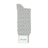 Mens Socks - Ball Point Men's Socks - Grey⎪Etiquette Clothiers