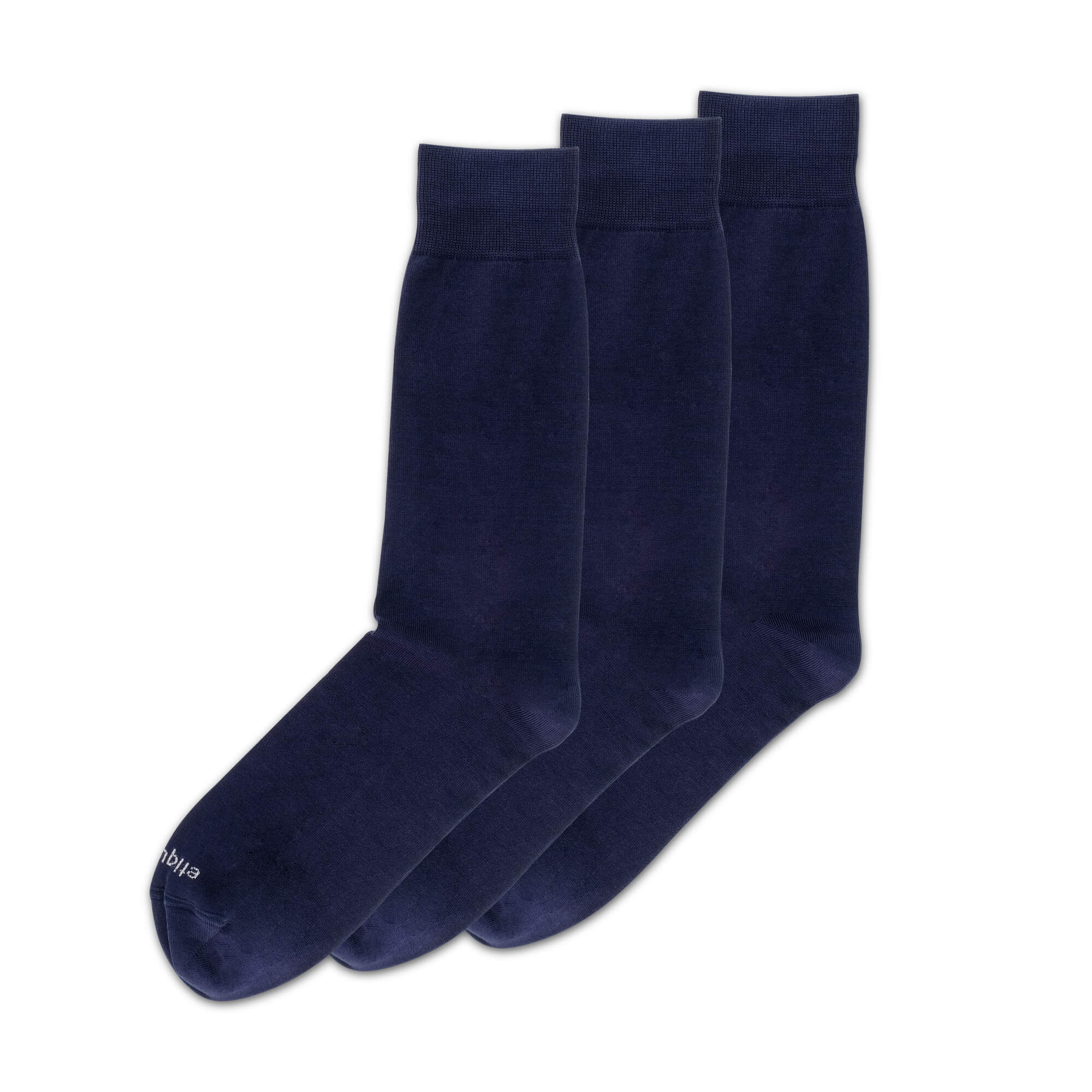 Mens Socks - Men's Crew Dress Socks 3 Pack - Navy⎪Etiquette Clothiers