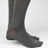 Mens Socks - Men's Crew Dress Socks 3 Pack - Dark Grey⎪Etiquette Clothiers