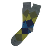 Mens Socks - Harlequin Men's Socks - Dark Grey⎪Etiquette Clothiers