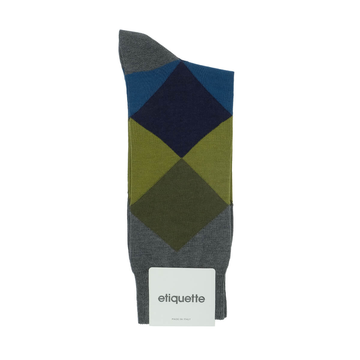 Mens Socks - Harlequin Men's Socks - Dark Grey⎪Etiquette Clothiers