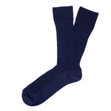 Mens Socks - Thousand Ribs Men's Socks - Blue⎪Etiquette Clothiers