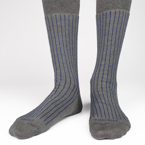 Royal Ribs Metallic Men's Socks  - Alt view