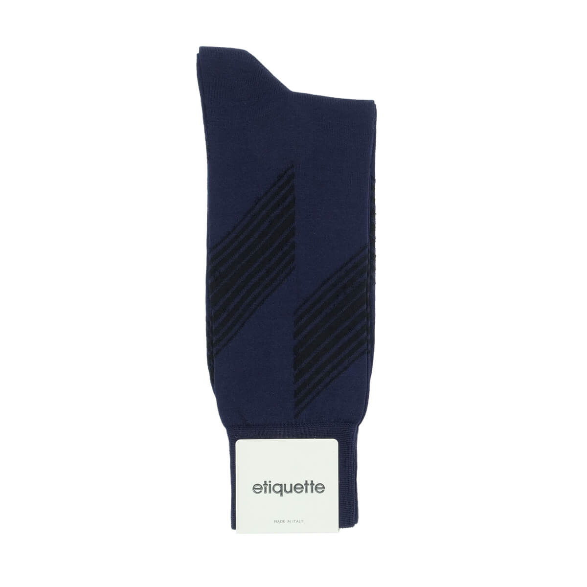 Mens Socks - Vented Stripes Men's Socks - Dark Blue⎪Etiquette Clothiers