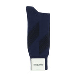 Mens Socks - Vented Stripes Men's Socks - Dark Blue⎪Etiquette Clothiers