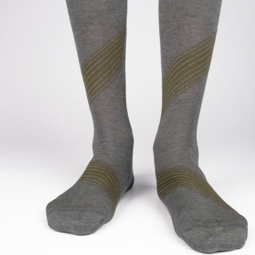 Vented Stripes Men's Socks  - Alt view