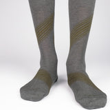 Mens Socks - Vented Stripes Men's Socks - Dark Grey⎪Etiquette Clothiers
