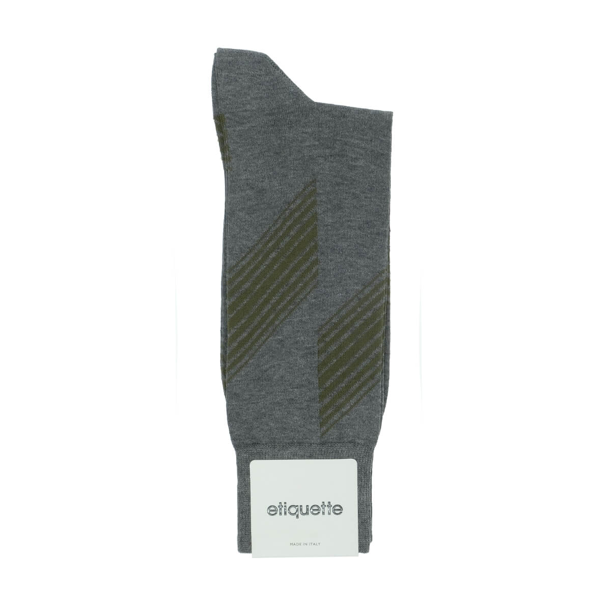 Mens Socks - Vented Stripes Men's Socks - Dark Grey⎪Etiquette Clothiers