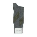 Mens Socks - Vented Stripes Men's Socks - Dark Grey⎪Etiquette Clothiers