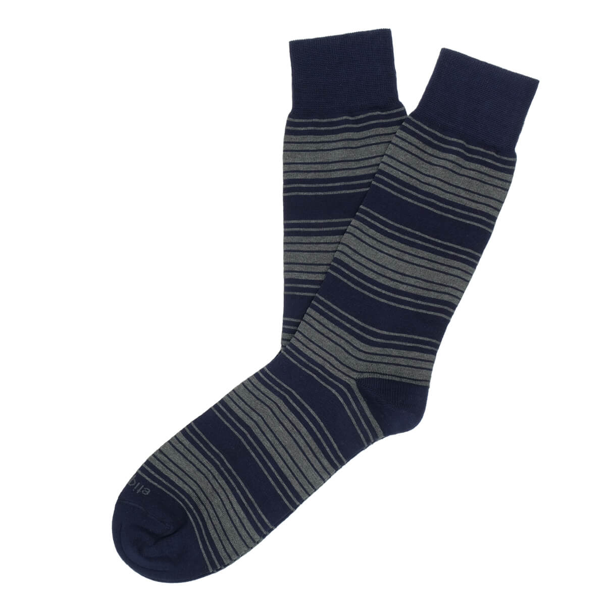 Mens Socks - Tokyo Stripes Men's Socks - Dark Blue⎪Etiquette Clothiers