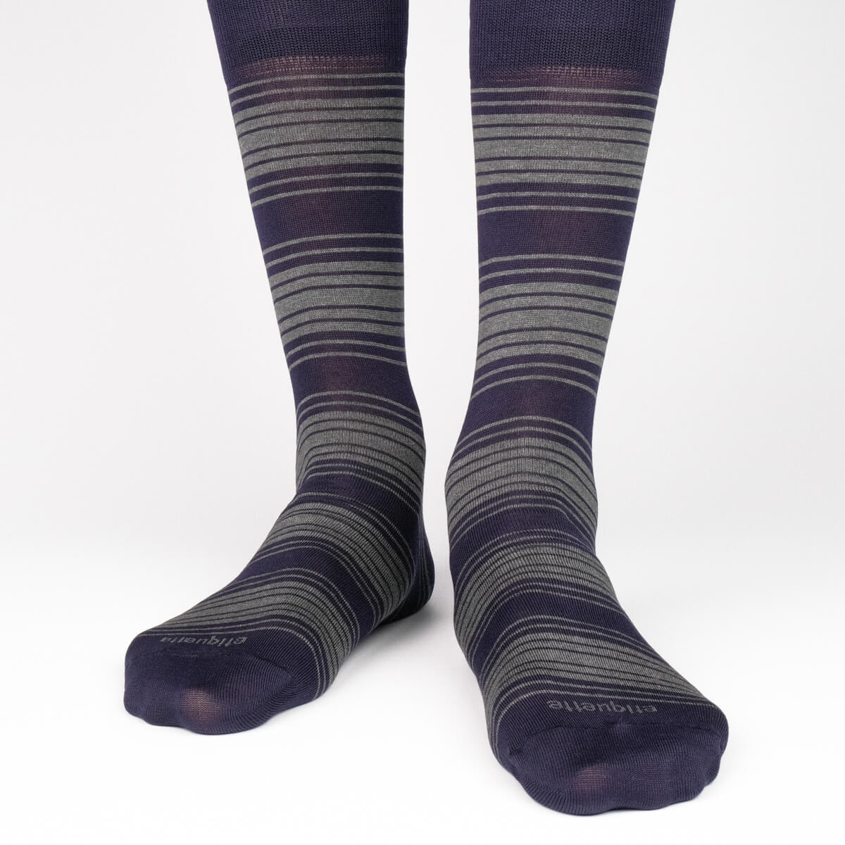 Mens Socks - Tokyo Stripes Men's Socks - Dark Blue⎪Etiquette Clothiers