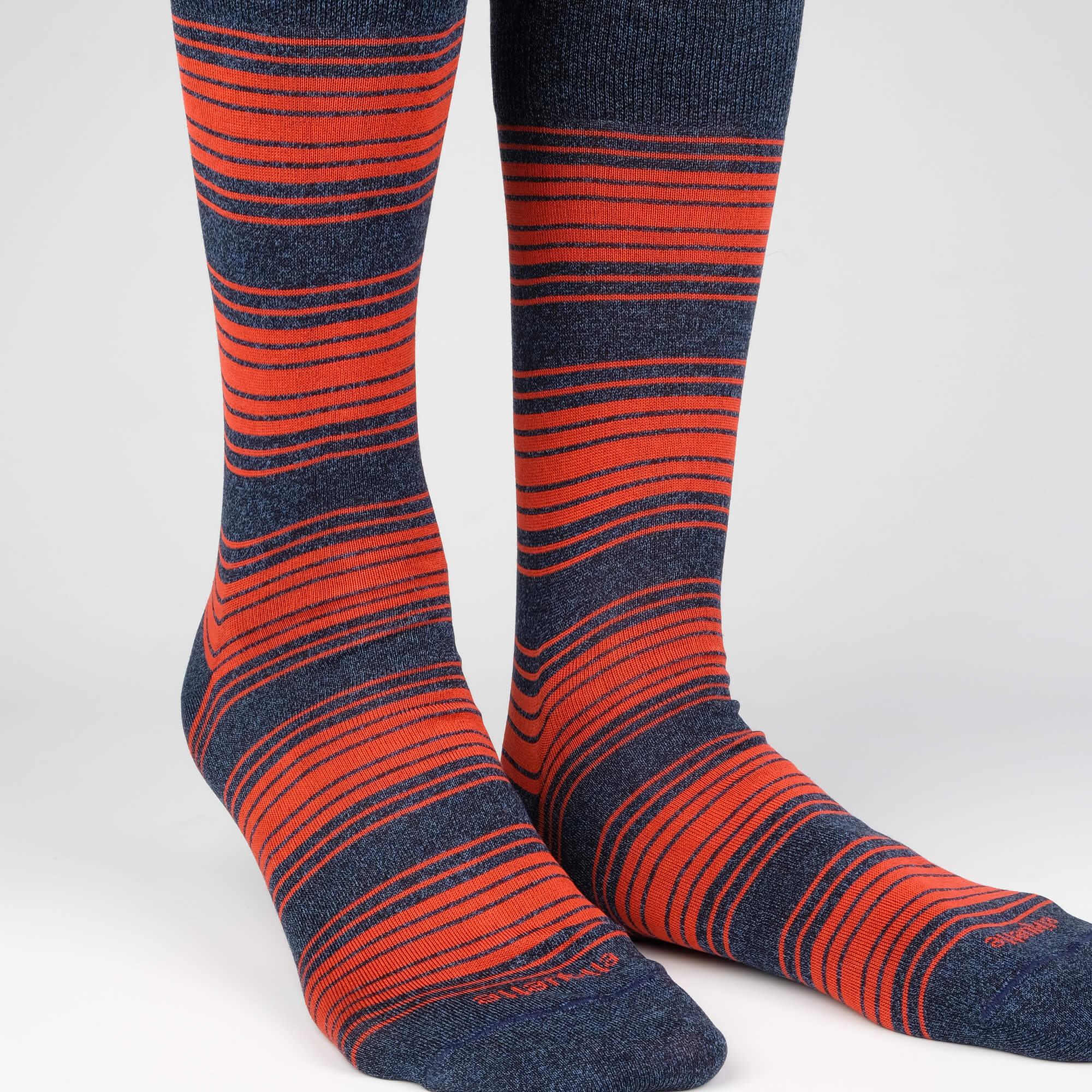 Mens Socks - Tokyo Stripes Men's Socks - Blue⎪Etiquette Clothiers