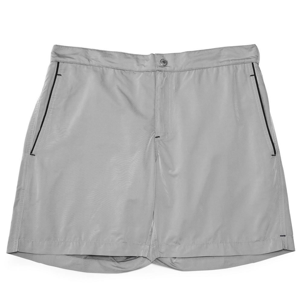 Mens Loungewear - Men's Ariston Board Slim Fit Shorts - Grey⎪Etiquette Clothiers