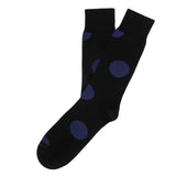 Mens Socks - Big Dots Men's Socks - Black⎪Etiquette Clothiers