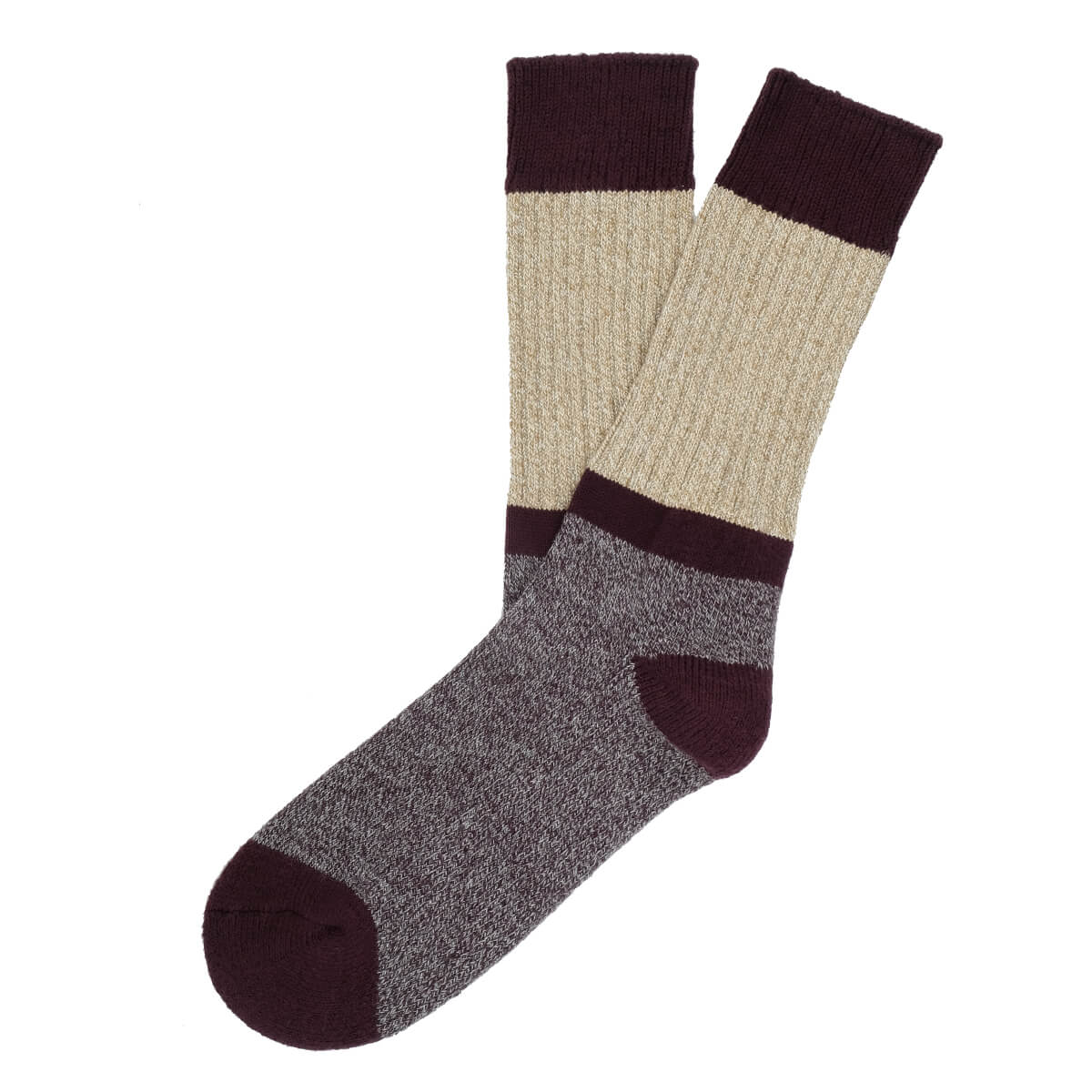 Mens Socks - Get The Boot Duo Men's Socks - Bordeaux⎪Etiquette Clothiers