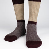 Mens Socks - Get The Boot Duo Men's Socks - Bordeaux⎪Etiquette Clothiers