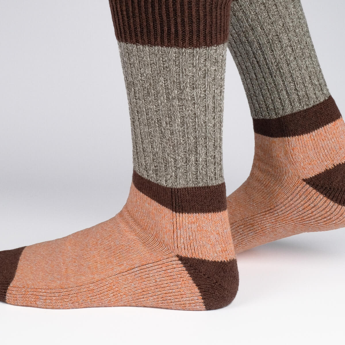 Mens Socks - Get The Boot Duo Men's Socks - Orange⎪Etiquette Clothiers