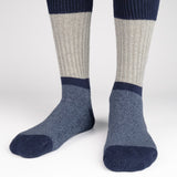 Mens Socks - Get The Boot Duo Men's Socks - Blue⎪Etiquette Clothiers