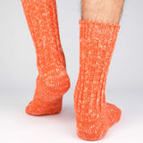 Mens Socks - Niseko Men's Socks - Orange⎪Etiquette Clothiers