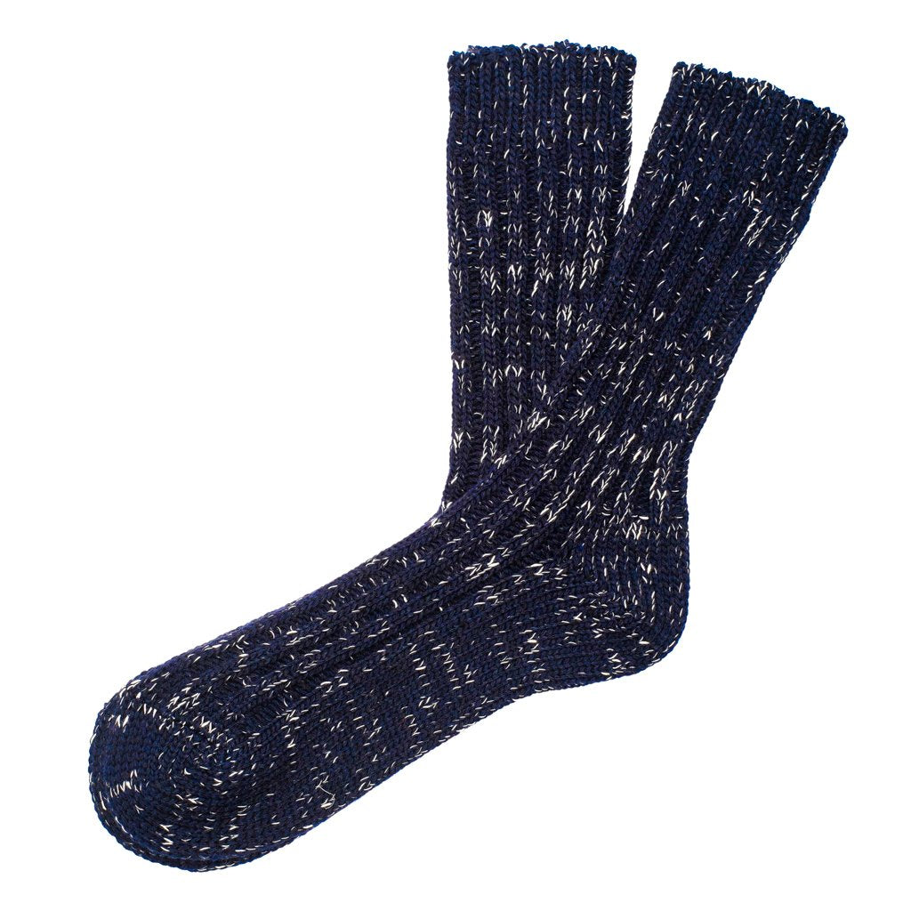 Mens Socks - Niseko Men's Socks - Dark Blue⎪Etiquette Clothiers