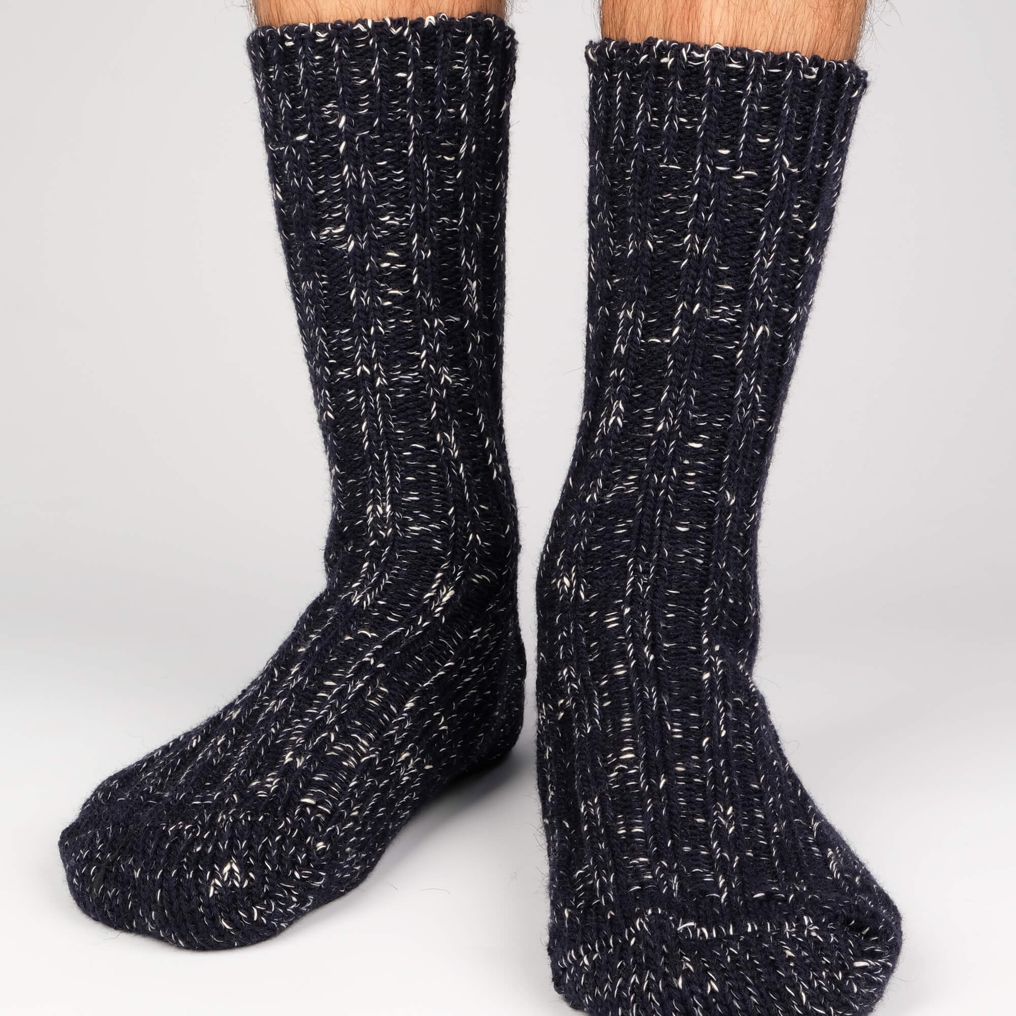 Mens Socks - Niseko Men's Socks - Dark Blue⎪Etiquette Clothiers