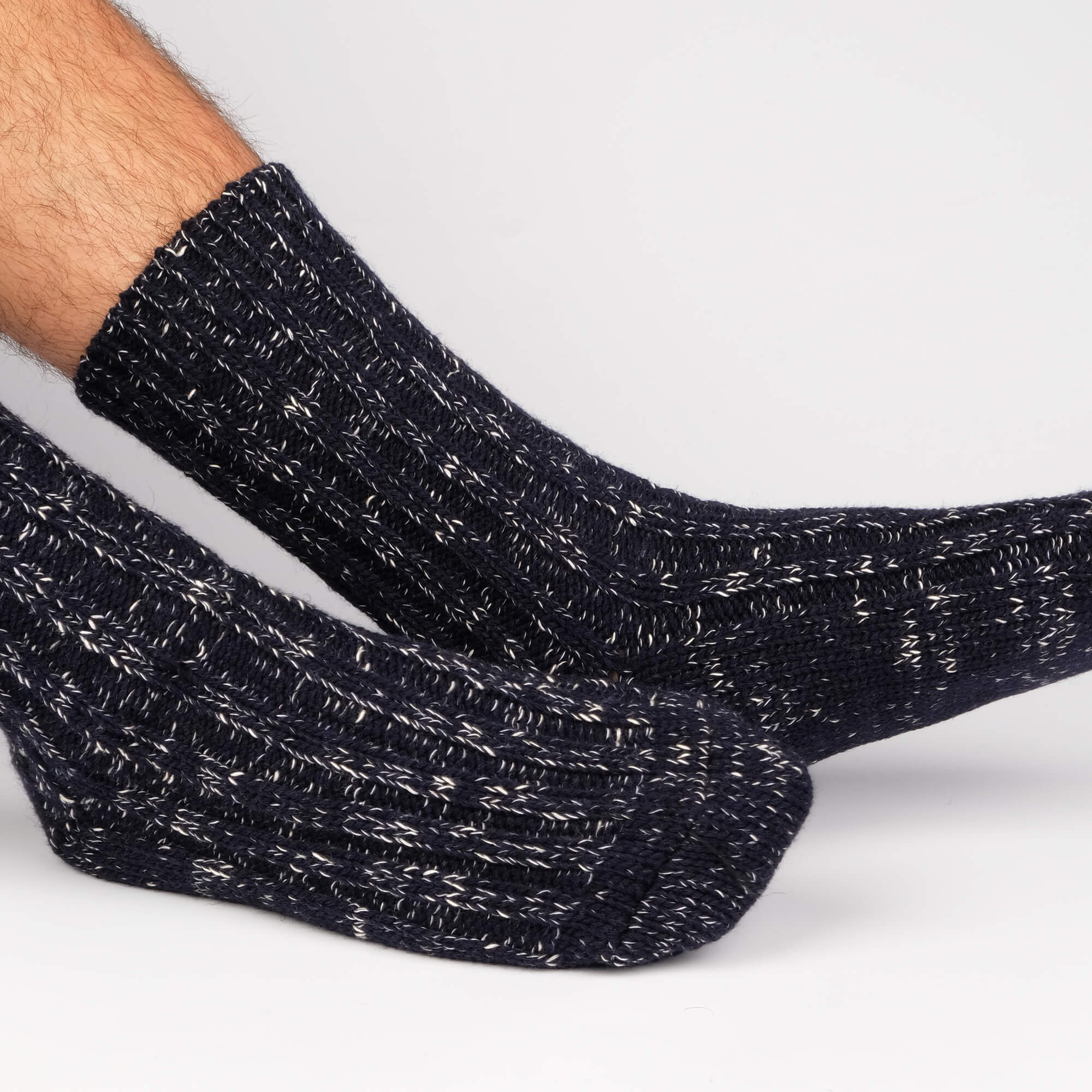 Mens Socks - Niseko Men's Socks - Dark Blue⎪Etiquette Clothiers