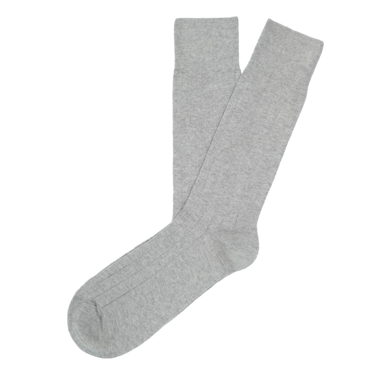 Mens Socks - The Classic Rib Men's Socks - Grey⎪Etiquette Clothiers