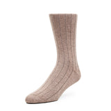 Mens Socks - The Classic Rib Men's Socks - Brown⎪Etiquette Clothiers