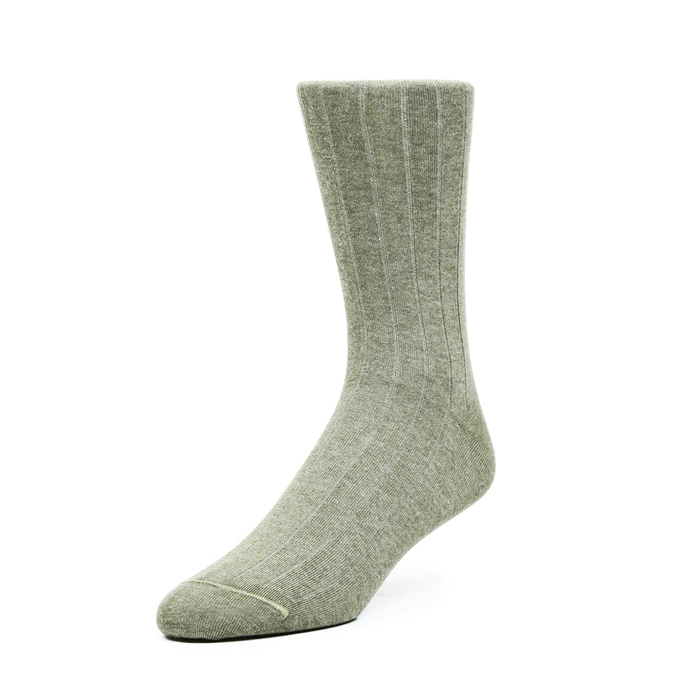 Mens Socks - The Classic Rib Men's Socks - Green⎪Etiquette Clothiers