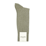 Mens Socks - The Classic Rib Men's Socks - Green⎪Etiquette Clothiers