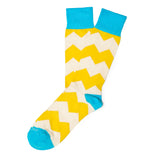 Mens Socks - Everest Stripes Men's Socks - Yellow⎪Etiquette Clothiers