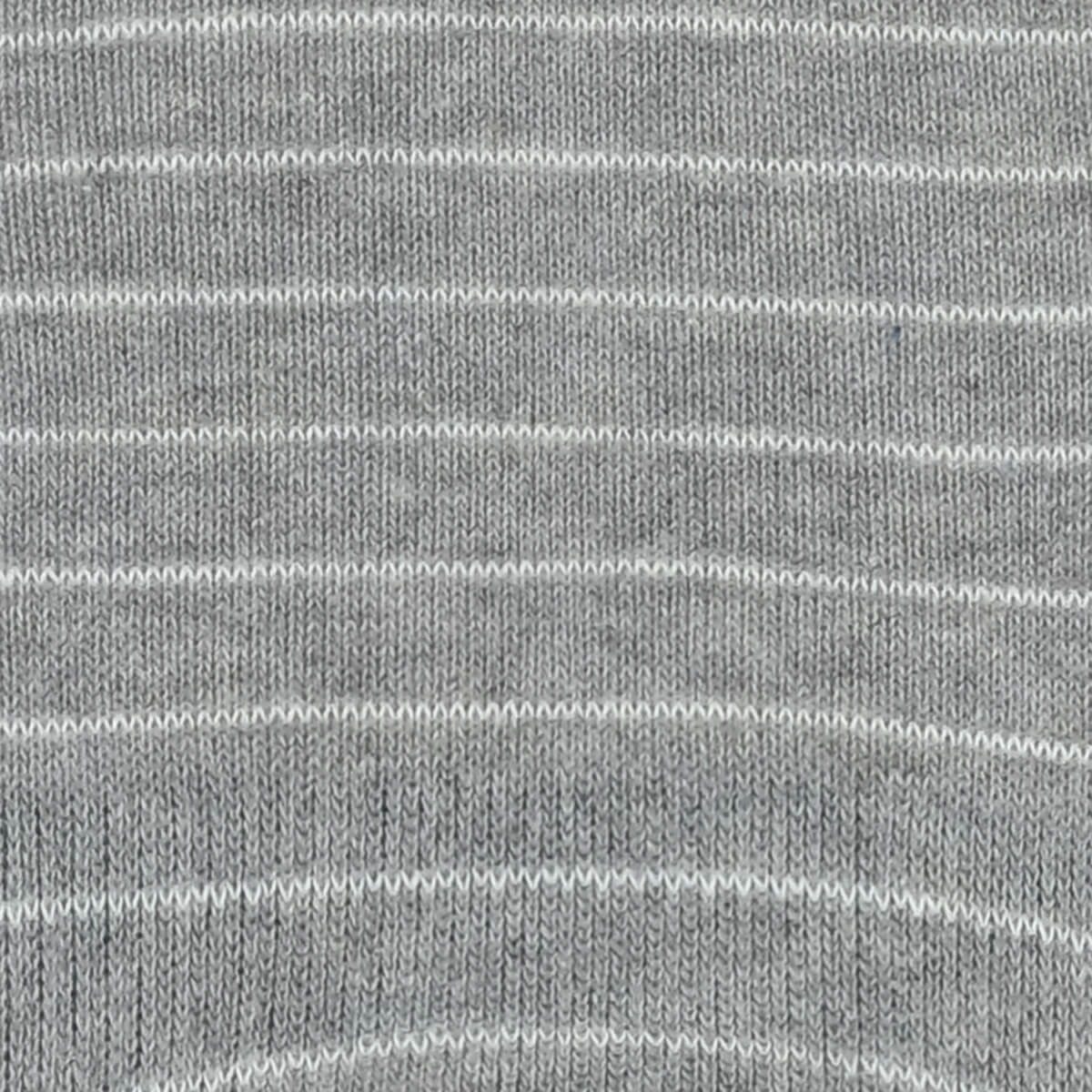 Mens Socks - Men's No Show Socks Needle Stripes - Grey⎪Etiquette Clothiers