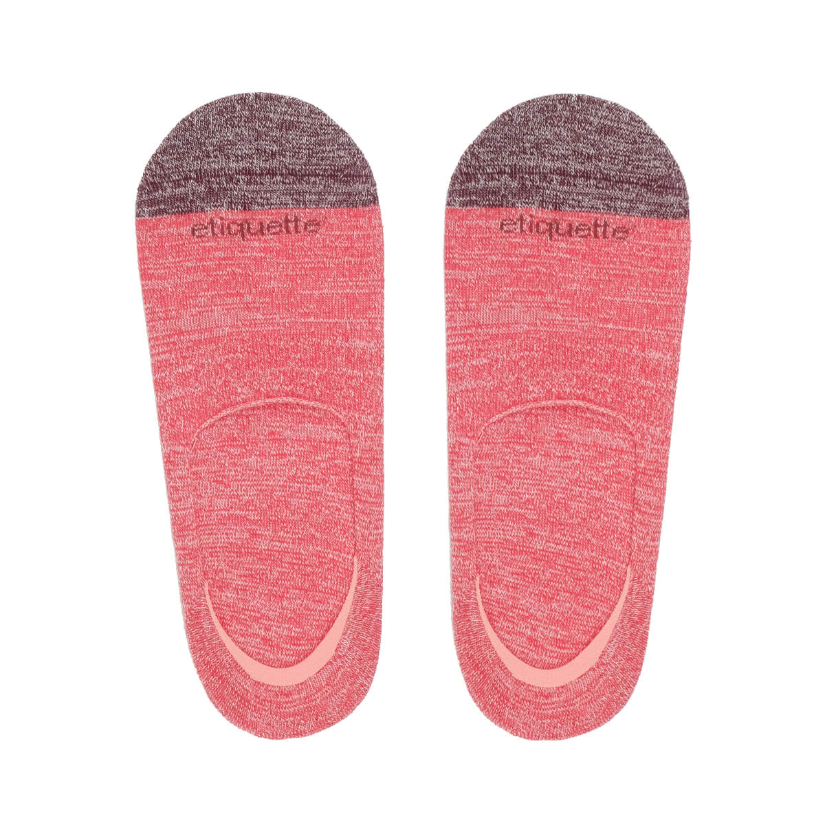 Mens Socks - Men's No Show Socks Roppongi - Red⎪Etiquette Clothiers