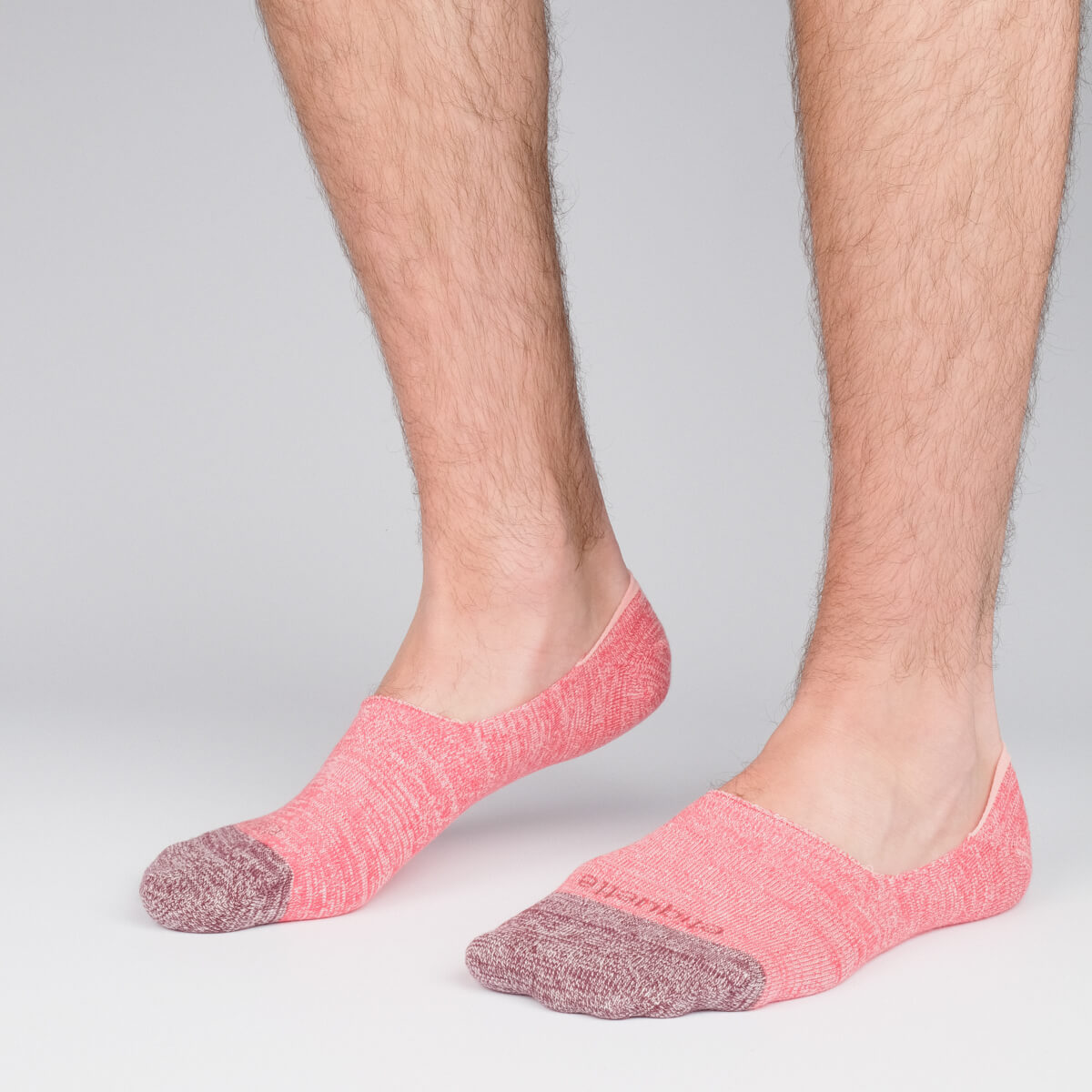 Mens Socks - Men's No Show Socks Roppongi - Red⎪Etiquette Clothiers